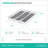 Non-Slip White Utensil Tray